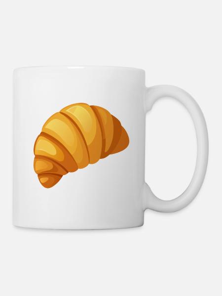 Croissants - Tasse - Weiß