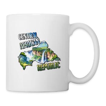 Conception de la République centrafricaine - Mug blanc - blanc - Droite