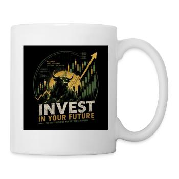 Aktien & Börse | Bullendesign - Tasse - Weiß - Rechts
