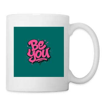 Sois toi-même ! Aimez-vous et restez vous-même ! - Mug blanc - blanc - Droite