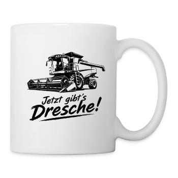 Dresche Jubel Mähdrescher - Tasse - Weiß - Rechts