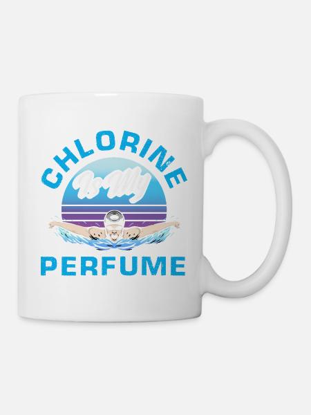Lustige Schwimmer Sprüche & Schwimmverein Design - Tasse - Weiß