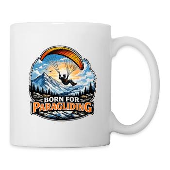 Born for paragliding - Mug - white - Right