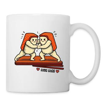 Sumo Sushi Duell - Tasse - Weiß - Rechts