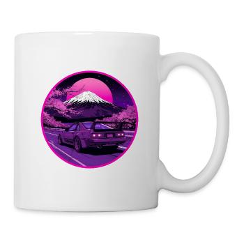 Fuji-Nächte — Rotary Coupé am Heiligen Berg - Tasse - Weiß - Rechts
