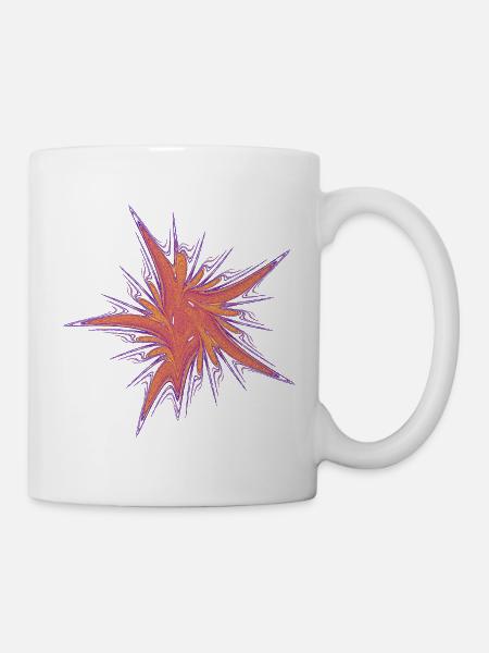 Kosmische Blüte - Tasse - Weiß