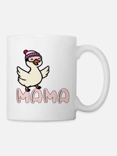 Skifahrerin - Ski Mama - Tasse - Weiß