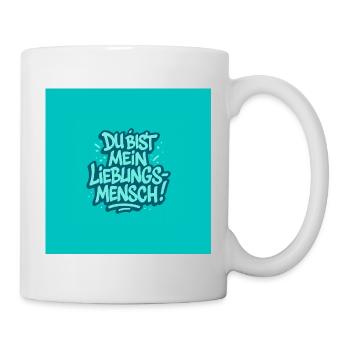 Du bist mein Lieblingsmensch Magnet und mehr - Tasse - Weiß - Rechts