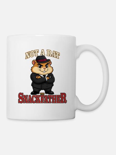 Not A Rat The Snackfather Gangster Hamster Mascot - Mug - white