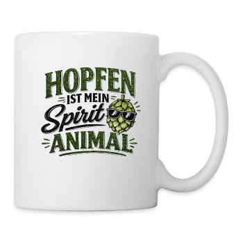 Hops are my spirit animal - Mug - white - Right