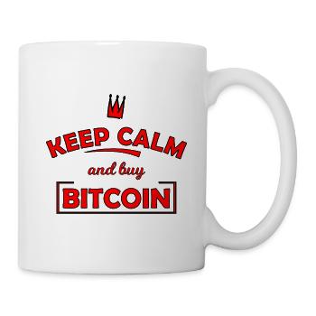 Restez calme Bitcoin Print - Mug blanc - blanc - Droite