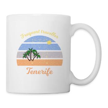 Häufiger Reisender Teneriffa - Tasse - Weiß - Rechts
