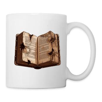 Livre brûlé des secrets - Mug blanc - blanc - Droite