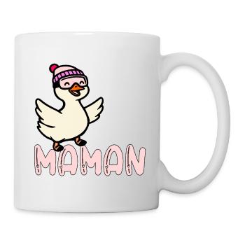 Skieuse Française - Maman Oie - Mug blanc - blanc - Droite