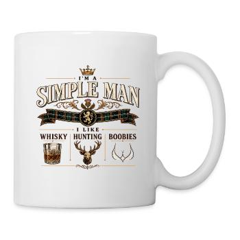 Chasseur de whisky Simple Man - Mug blanc - blanc - Droite