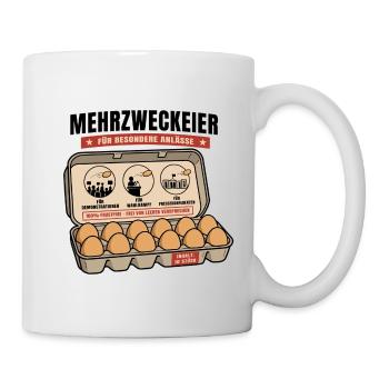 Mehrzweckeier - Für besondere Anlässe - Tasse - Weiß - Rechts