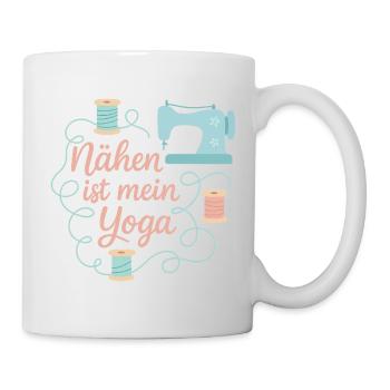 Nähen ist mein Yoga - Tasse - Weiß - Rechts
