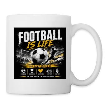 Football is life - Mug - white - Right