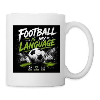 Football is my language - Mug - white - Right