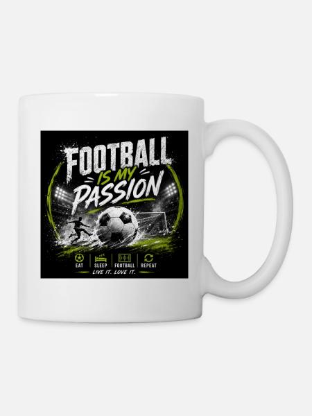 Football My passion - Mug - white