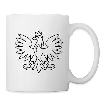 Poland Coat of Arms Eagle – Minimalist Design - Mug - white - Right