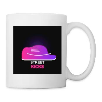 Street Kicks - Sneaker Streetwear Neon - Mug blanc - blanc - Droite