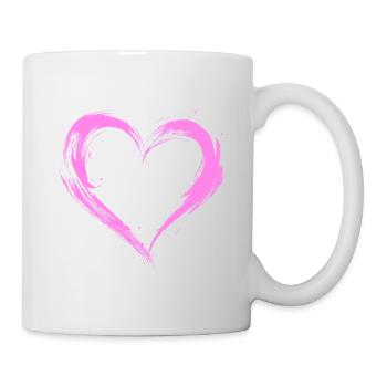 Cœur - Mug blanc - blanc - Droite