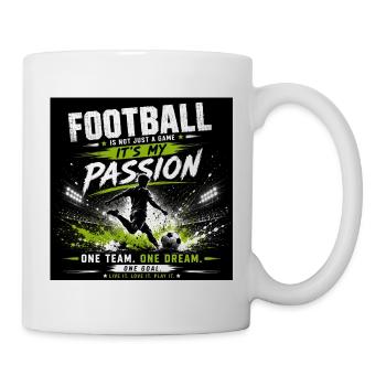 Football passion – my team dream - Mug - white - Right