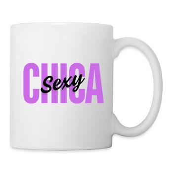 Sexy GIRL | Minimalist typographic design - Mug - white - Right