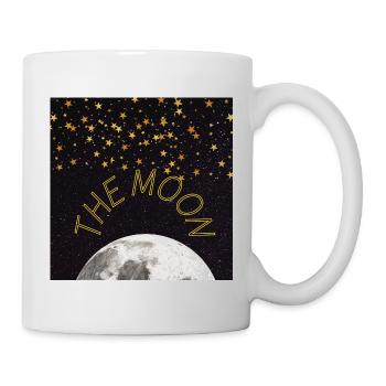 Moon Neon Arc on Starry Night - Mug - white - Right