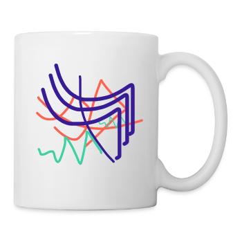 Don d’artiste abstrait - Mug blanc - blanc - Droite
