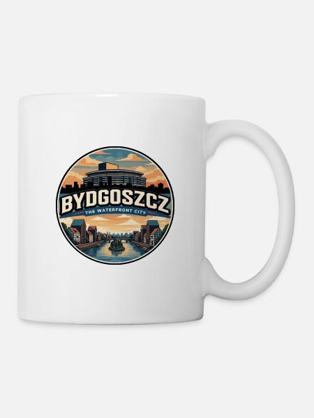 Retro Bydgoszcz-Getreideabzeichen - Tasse - Weiß