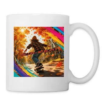 Autumn Skate: Enjoy Life Rolling - Mug - white - Right