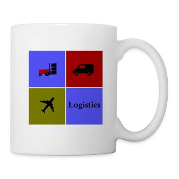Logistik Vierfeld Transport - Tasse - Weiß - Rechts
