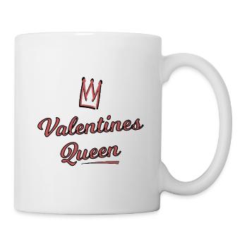 Valentines Queen Script Crown - Tasse - Weiß - Rechts