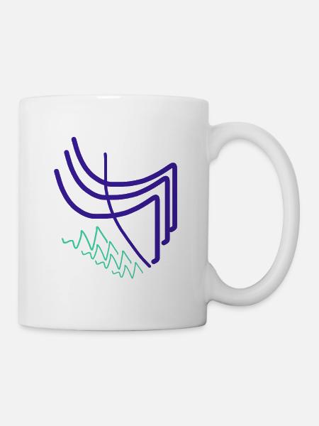 Abstrakte Harmonie - Tasse - Weiß