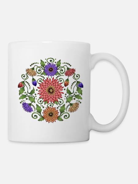 Flowers - Mug - white