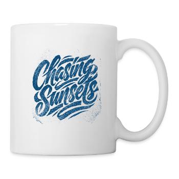 À la poursuite du lever du soleil - Mug blanc - blanc - Droite