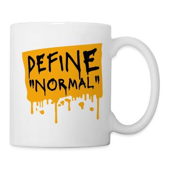 Define Normal Lustig Sarkastisch Definition Grafik - Tasse - Weiß - Rechts
