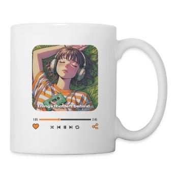 Anime Girl Sad Music Things That Left Behind - Tasse - Weiß - Rechts