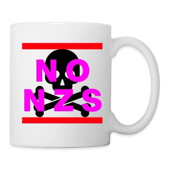 PAS DE NZS PLUS JAMAIS ANTIFASCISME PAS AFD PINK - Mug blanc - blanc - Droite