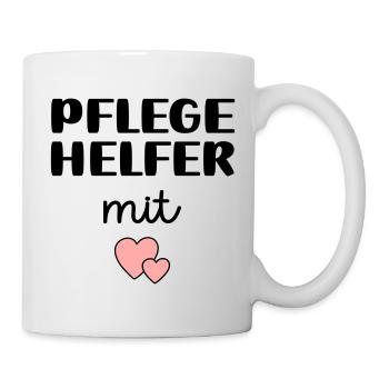 Pflegehelfer - Tasse - Weiß - Rechts