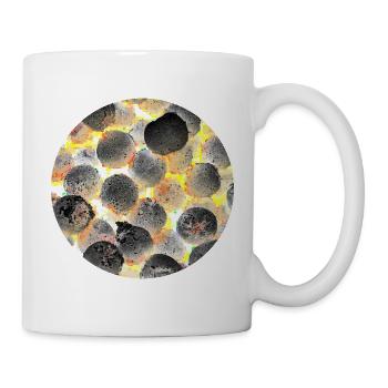 Graphique abstrait de fruits congelés - Mug blanc - blanc - Droite