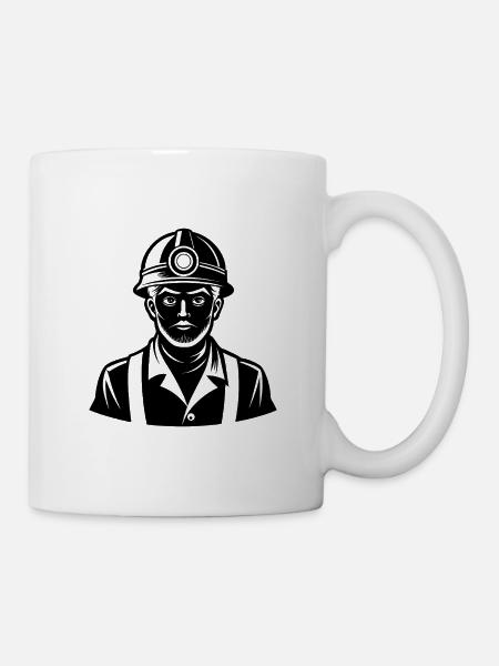 Bergleute - Tasse - Weiß