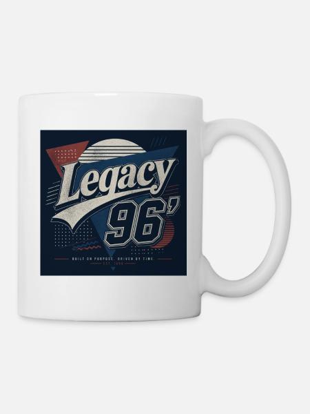Legacy 96 Retro Leichtathletik - Tasse - Weiß