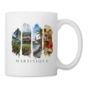 Martinique Travel – Karibik Strand & Kultur Motiv - Tasse - Weiß - Rechts