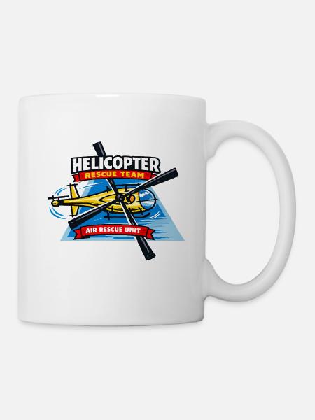 Emblem des Hubschrauberrettungsteams - Tasse - Weiß