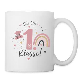 Ich bin 1. Klasse – Einschulung - Tasse - Weiß - Rechts