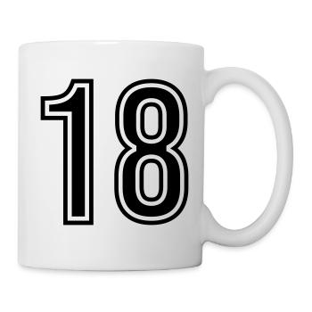 18 Number symbol - Mug - white - Right