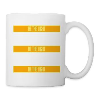 Be The Light Motivierend Positivität Spruch Logo - Tasse - Weiß - Rechts